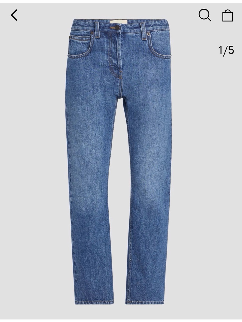 The Row Women’s Riaco Cropped Light Blue Denim Jeans